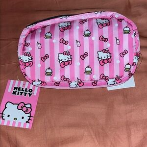 Hello Kitty Pink and White Striped Fanny Pack